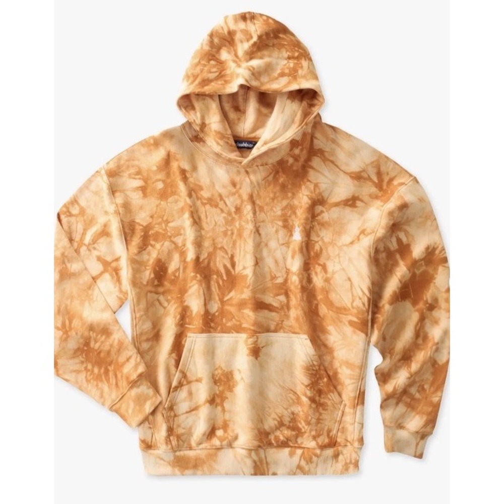 New $75 Chubbies The Glass Fractal Amber Tie Dye Comfort Hoodie 493253 Mens XXL